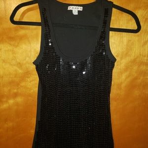 Black Sequined tank top